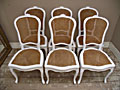 set of 6 vintage cane chairs